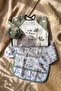 Baby Long Sleeve Liquid-Proof Stain-Proof 2-Piece Bib Set - Safari Series with Crumb Pocket Blw Ö - 8