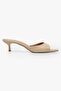 Women's Saint Nude Skin Mini Heeled Slippers - 4