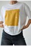 Women's Gold Printed Comfortable Fit Casual Short Sleeve Tshirt - 3