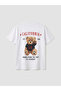 Xside White Bear Teddy Printed 100% Cotton Women's T-Shirt - 7