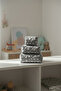 Quilted Makeup Bag and Baby Care Organizer Bag Set 3-Piece Starry Gray - 4