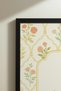 Pink and Yellow Floral Single Wooden Table with Allah Word Written - Black Wooden Framed Home and Business Table - 4