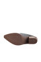Gray Nubuck Women's Heeled Boots - 5