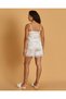 Women White Satin Cami Short Set - 5