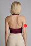 Women's Sanndy Fabric Three Models Single Blouse Madonna Collar Neck-Hanging Degaje Collar Body Blouse - 4