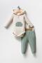 CUTE ELEPHANT HOODED BABY SET - 3