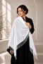 Women's Multi-Use 4 Season Tasseled Viscose Jamawar Pashmina Shawl 180X70 - 3