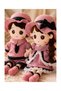 Set of 2 Cute 45CM Plush Dolls Couple with Pink Outfits, Soft Stuffed Toys for Wedding Bedroom Decor & Valentine's Day Gifts - 3