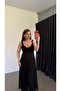 Pilise Strappy Knitted Midi Dress Black - 3