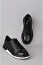 Select 278 genuine leather casual men's shoes black - 6
