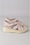 Seç Km45 Genuine Leather Anatomical Women's Sandals Stone - 8