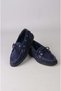 Seç 7513 Genuine Leather Casual Women's Shoes Navy Blue Suede - 6