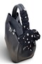 Black, with Lock and Scarf Detail, Puppy Design, Cross Strap, Small, Women's Hand and Shoulder Bag - 7