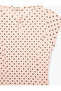 Comfortable Fit Windowpane Detail Short Sleeve Mini Polka Dot Dress - 6