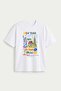 New Yorker Oversize Fit Men's T-Shirt - White - C101 - 5