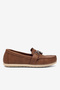 Boy's Tan Comfortable Fit Thermo Sole Buckle Loafer - 5