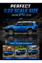 1:22 RC Toyota Prado Alloy SUV Car with Spray, LED Lights, Sound, 2.4GHz Remote, Rechargeable Battery, Opening Doors, Die-Cast Toy Vehicle for Kids Boys Girls - 7