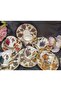 Porcelain Hand-Painted Prism 6-Piece Coffee Cup Set - 3