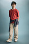100% Cotton Oversized Crew Neck Short Sleeve T-Shirt for Boys G6486A826Sm - 2