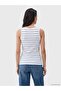 U-Neck Striped Women's Undershirt (S6) - 3