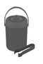 ,Joy Club,Ice Pail,(inside stainless steel out plastic),modern design,Assorted color. - 2