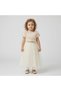 3D Rose Detail Shimmering Girls' Party Dress