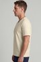 Men's Vision V-Neck Premium Quality Dense Textured Cotton T-Shirt Yellow M102-R0220-03 - 2