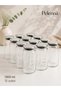 12 Pieces 1,300 Ml. Vacuum Sealed Glass Food Container with Metal Lid, Glass Jar for Legumes