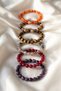 Natural Stone Bracelets Orange Agate Purple Agate Brown Agate Rutilli Agate Pink Agate Tiger's Eye Stone - 2