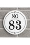Apartment-Villa-Garden - Door Number 20X20Cm Outdoor (Customizable) White Floor - 2