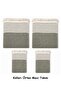 Khaki Green - Cotton Non-Slip Wicker Woven Armrest Covering Maxi Sofa Cover (3+3+1+1)