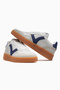 Elsa Women's Leather Sneaker Shoes 26Y 121230058 Navy Blue - 6