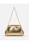 Çantamoiss Chain Strap Textured Hand and Shoulder Bag Gold - 4