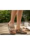 26Y217-7 Women's Double Band Canvas Premium Slippers with Stone and Jute Garnish on Matar Sole - 2