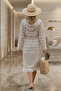 100% Cotton Hooded Peshtemal Bathrobe |   Organic, Oversize Comfortable Fit - 8