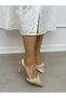 Beige Satin (Cecily) Pearl Detail Women's Stiletto - 2