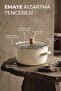 Titancook 22 cm Enamel Frying Pan with Stainless Steel Strainer, Glass Lid and Wooden Handle - 6