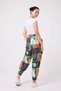 Unisex Cat Patterned Loose Hippie Bohemian Shalwar with Elastic Waist and Cuffs and Pockets, Ethnic Design - 5