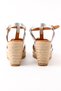 Genuine Leather Lame Wedge Heeled Women's Shoes - Z705 - 5