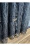 Anthracite Gray Glassy Rustic Tulle Curtain Eyelet Curtain Rustic Tulle Curtain - 4