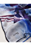 Soft Blue Purple Geometric Scarf - 2