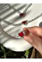 Red Heart Waterway Necklace-Bracelet-Ring Set - 2