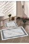 Non-Slip Base Washable Digital Print Bath Mat, Toilet Set