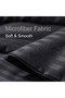4 Piece Single Duvet Cover Set - Microfiber Satin Stripe, Elastic Fitted Sheet 120x200+20cm Deep Pocket, Hotel Quality Ultra Soft - 4