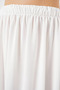 Women's Crew Neck Long White Skirt - 5
