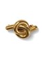 Gold Color Knot Detailed Otomat Tok - 3