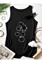 Women's Mix Printed Half V-Neck Sleeveless Regular Fit Comfortable T-Shirt
