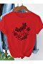 Women's Mix Printed Crew Neck Regular Fit T-Shirt