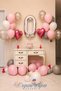 Silver Number 0 Age Balloon Set Pink Heart White Transparent Smoke Balloon Silver Confetti Birthday Set