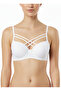 Crossed Double Drawstring Support Wire Bra (3-Pack Advantage Pack - Black, White & Nude) - 6